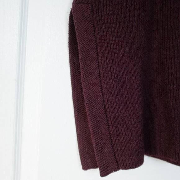 COPY - Wilfred Burgundy Durandal Wool Sleeveless Sweater Vest chucky knit Size … - Picture 3 of 10